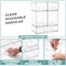Sorbus Acrylic Storage Containers with Pull-Out Drawers - 5 Pack, 3 Variety Sizes Clear Stackable Storage Bins Set